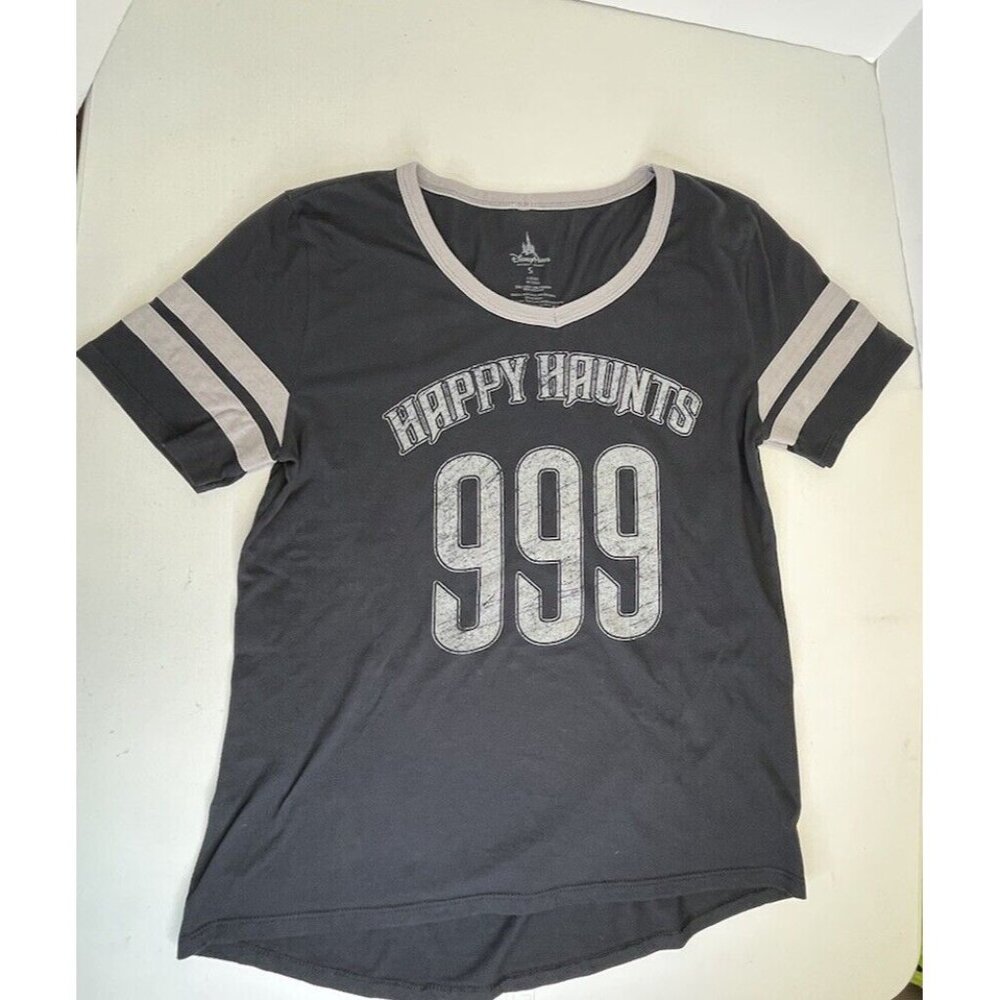 RARE Disney Parks 999 Happy Haunts Haunted Mansion Women’s Small Black Shirt
